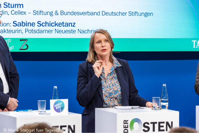 Dr. Eva Strum bei DER OSTEN zum Thema Zivilgesellschaft in Ostdetuschland