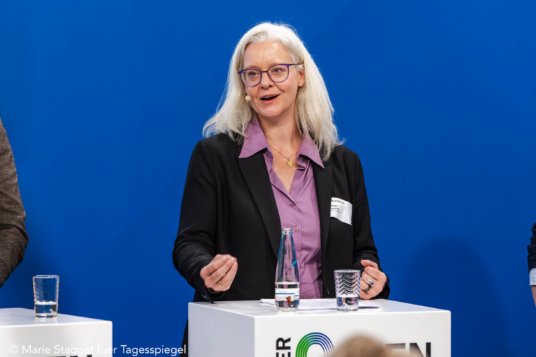 Maren Düsberg auf dem Panel