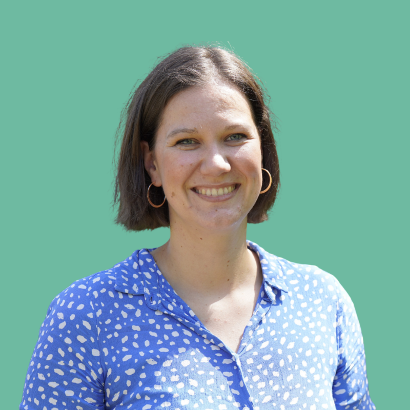 Friederike Güldemann in grün